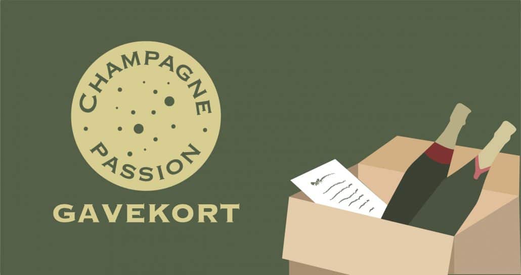illustration, logo, champagneflasker, gavekort