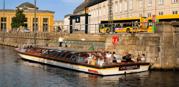Champagne Cruise, stormbroen, blå, bygninger, havnerundfart