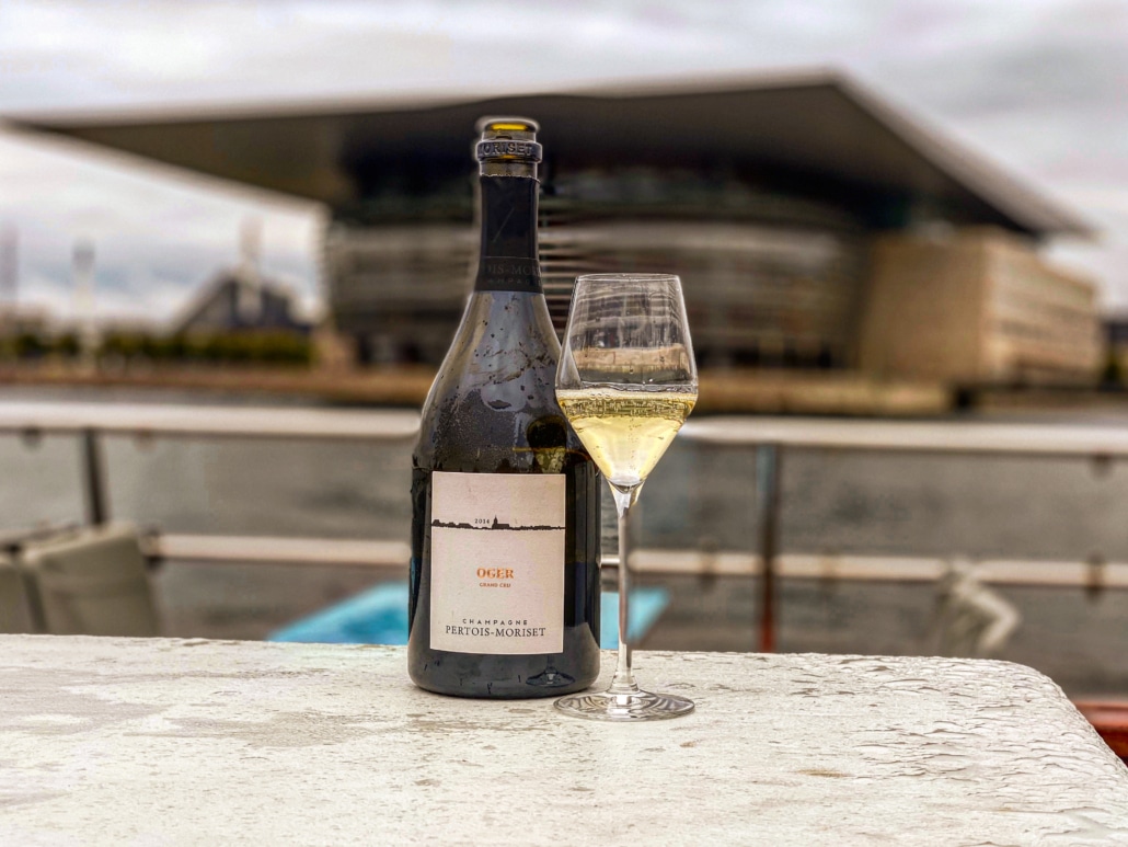 Champagne Pertois-Moriset, monovillage oger 2014, skærnket glas for operaen i København